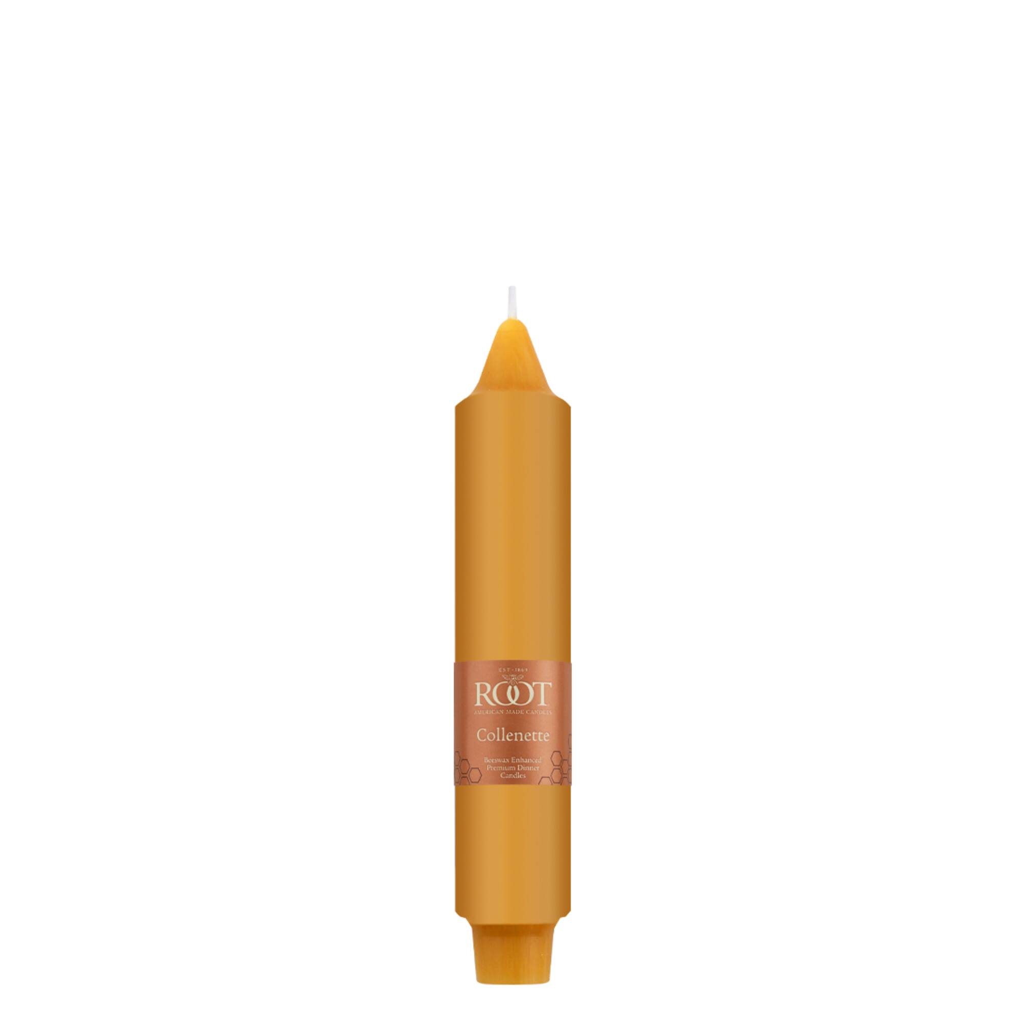 Root Candles 7" Unscented Smooth Collenette Taper Candles